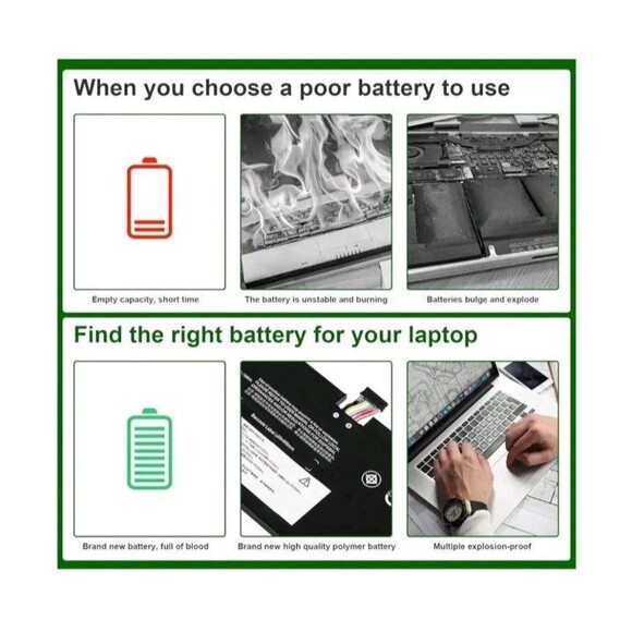 New Laptop Battery 5B10QI2427 Compatible with Lenovo Yoga L17L4PH1 etc - Picture 8 of 10